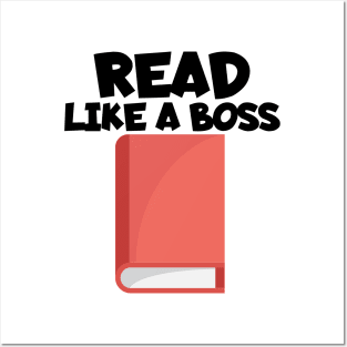 Bookworm read like a boss Posters and Art